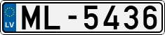 License plate of Latvia, Regular car plates