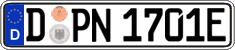 German license plate, Electric vehicles