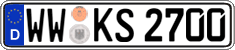 German license plate, Regular plates