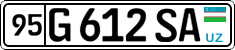 License plate of Uzbekistan, Private owners