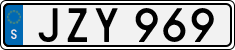License plate of Sweden, Regular plates