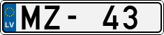 License plate of Latvia, Regular car plates