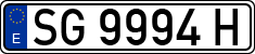 License plates of Spain, 1971 year series