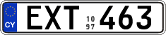 License plate of Cyprus, Regular plates