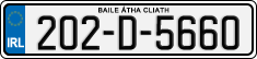License plate of Ireland, Regular plates