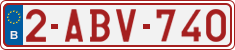License plate of Belgium, Regular plates (2010)
