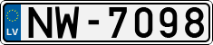 License plate of Latvia, Regular car plates