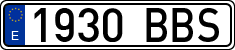 License plates of Spain, Ordinary (2000)