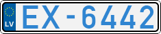 License plate of Latvia, Electric vehicles