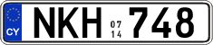 License plate of Cyprus, Regular plates