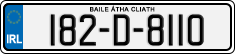 License plate of Ireland, Regular plates