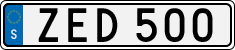 License plate of Sweden, Regular plates