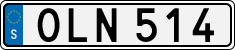 License plate of Sweden, Regular plates
