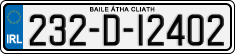 License plate of Ireland, Regular plates