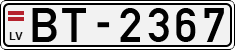 License plate of Latvia, Regular car plates