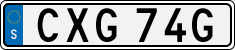 License plate of Sweden, Regular plates