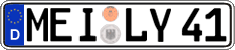 German license plate, Regular plates