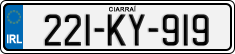 License plate of Ireland, Regular plates