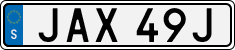 License plate of Sweden, Regular plates