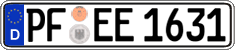 German license plate, Regular plates
