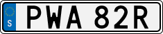 License plate of Sweden, Regular plates