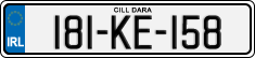 License plate of Ireland, Regular plates