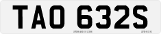 License plate of the United Kingdom, 1963 year system