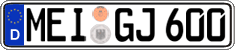 German license plate, Regular plates