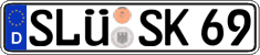 German license plate, Regular plates