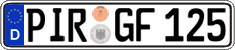 German license plate, Regular plates