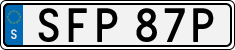 License plate of Sweden, Regular plates