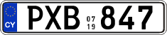 License plate of Cyprus, Regular plates