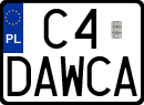 License plates of Poland, Vanity Plates