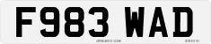 License plate of the United Kingdom, 1983 year system