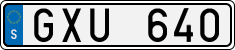 License plate of Sweden, Regular plates