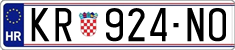 License plate of Croatia, Regular plates