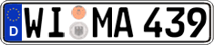 German license plate, Regular plates