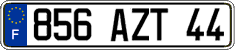 French license plate, FNI