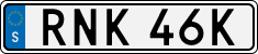 License plate of Sweden, Regular plates