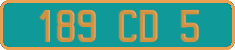 French license plate, Diplomatic