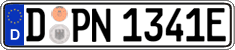German license plate, Electric vehicles