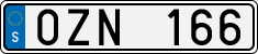 License plate of Sweden, Regular plates