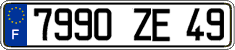 French license plate, FNI