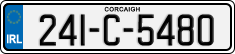 License plate of Ireland, Regular plates