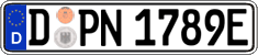 German license plate, Electric vehicles
