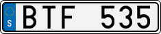 License plate of Sweden, Regular plates