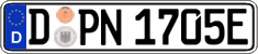 German license plate, Electric vehicles
