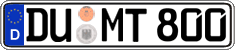 German license plate, Regular plates