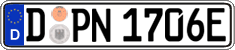 German license plate, Electric vehicles