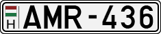 license plates of Hungary, Cars (1990)